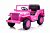 Pink Willys Jeep elektrisk barnebil 12v 