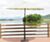Hamton Parasoll Led-lys 270 cm hvit 