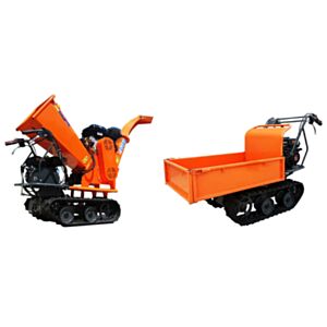Gardentec GL 1700 17,5hk/6,5hk 2/1 flishugger med belter er også dumper